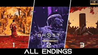 Ghost of Tsushima: New Game Plus-  All 3 Endings GOOD / SAD / SECRET Ending