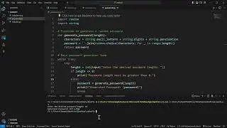 How to write a code for generating random password in python language.