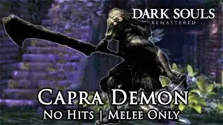 Capra Demon Boss Fight (No Hits Taken / Melee Only) Dark Souls Remastered on PS5