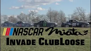 Nascar Miata's Invade ClubLoose