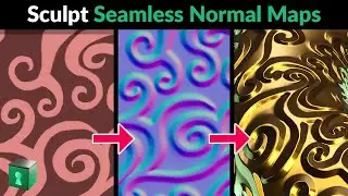 Blender Secrets - (Updated) Sculpt Seamless Tiling Details for Normal or Displacement Maps