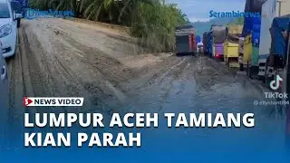 Lintas Nasional Berlumpur Sebabkan Kemacetan Panjang Pasca Banjir Besar di Aceh Tamiang