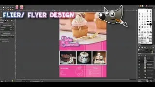 Gimp Tutorial: How to create a simple flyer, social media flier/ flyer