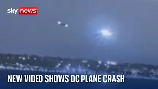 New video shows plane & helicopter colliding in Washington DC