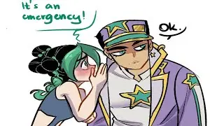 Jolyne's Emergency: JoJo Comic Dub Jotaro and Jolyne @hajnarus2226 (JoJo's Bizarre Adventure)