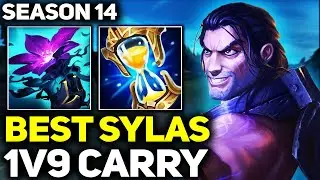 RANK 1 BEST SYLAS IN THE WORLD 1V9 CARRY GAMEPLAY! | Season 14 League of Legends