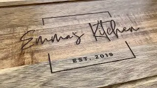 Laser engraving custom wooden cutting boards - Atezr L2 36W