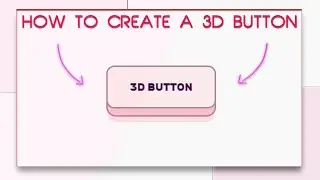 CSS 3D Button Design - Using Html and Css Only