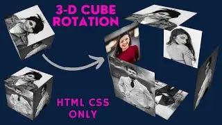 How To Make Animation 3-D Rotating Cube Expansion using HTML & CSS Only | Web Development Tutorial