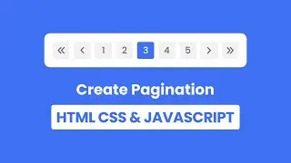 How to make Pagination in HTML CSS & JavaScript