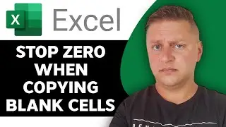 How to Stop Zero when Copying Blank Cells in Excel | Excel Tutorial 2025