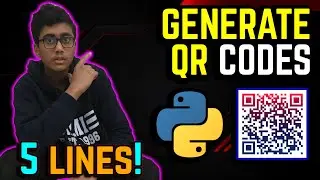 Generating CUSTOM QR-CODES with Python. Automate QR codes with Python ! in 5 LINES!