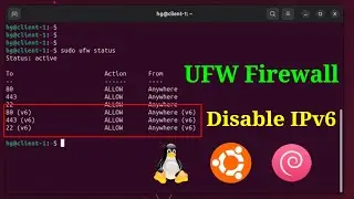 How to Disable IPv6 in UFW Firewall on Linux Ubuntu | Debian