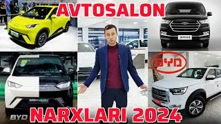АВТОСАЛОН НАРХЛАРИ 2024 🔥👍 BYD electromobil va JAC avtomobillar 👍 запал