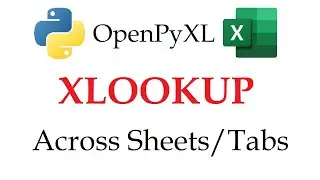 Openpyxl - XLOOKUP an Entire Column across Multiple Tabs in Excel with Python | Data Automation