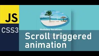 Create scroll animation in Javascript using IntersectionObserver