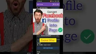 Convert a Facebook Profile into a Page | 