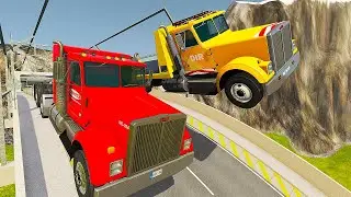 Trucks VS HİGH RAMP #2 - Trucks Crashes - BeamNG Drive