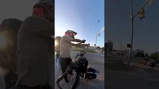 Biker Confronts Man Hitting Girl | @Undisclosed_Moto