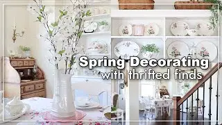 Spring Decorating with Thrifted Finds | Spring Dining Room Decor | Thrifted Home Decor