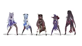 【MMD Genshin Impact】Bla Bla Bla Dance (Waifus)