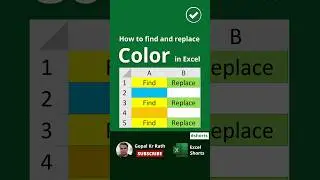 How to Find and Replace Color in Excel 