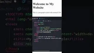 Learn How to link CSS to HTML in VS Code. Html tutorial #whatishtml #html #linkcsstohtml