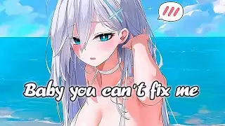 Damiano David - Born With a Broken Heart (Sped Up) [Lyrics 8D Nightcore] | USE HEADPHONES 🎧