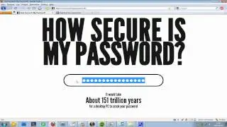 Important! How Secure Is Your Password?