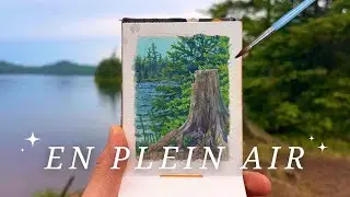 Plein Air Painting in the Wilderness! | Painting with Gouache