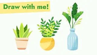 Easy Procreate Tutorial - Plant Illustration Step by Step