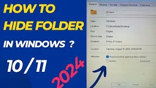 Step-by-Step Tutorial for Hiding Folders on Windows 10/11