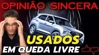 Carro USADO em QUEDA LIVRE! Preços DESPENCAM na troca. Por que? Tabela FIPE caindo? Qual o PROBLEMA?