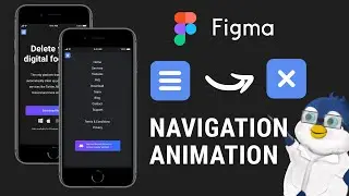 [Figma Basic Animations] Turning hamburger icon into and x or close icon