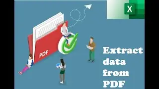 009. How to Extract data from a PDF FILE with Excel POWER QUERY - No 3rd party software