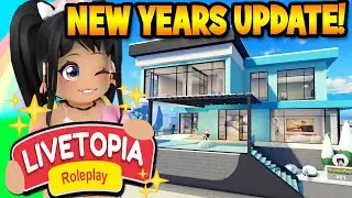 *FREE HOUSE* NEW YEARS UPDATE in LIVETOPIA Roleplay (roblox)