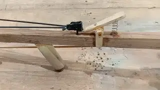 DIY wooden slingshot in a simple and powerful way