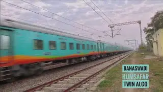 First Commercial Run | Banaswadi Humsafar With Twin Alco | Indian Railways