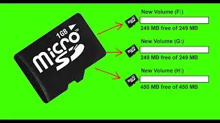 How To Create Multiple Partitions On Sd Card || Divided Storage Into Many Volume Without Software