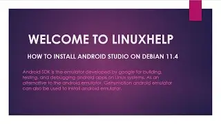 How to Install Android Studio On Debian 11.4