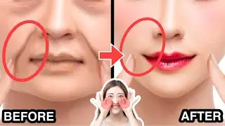 7 MINS FACE LIFTING EXERCISE FOR JOWLS & LAUGH LINES!🔥 REDUCE DROOPY MOUTH CORNERS, MARIONETTE LINES