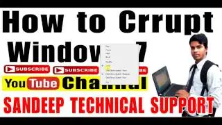 how to crrupt windows 7