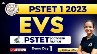 PSTET EVS Preparation 2023 | PSTET Paper 1 | Day-1 | EVS Class By Ishika mam | Punjab PSTET 2023