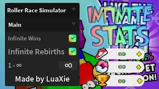 Roblox Race Roller Simulator OP Script | Infinite Wins, Infinite Rebirths, Infinite Speed