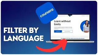 How to filter by language on Coursera?