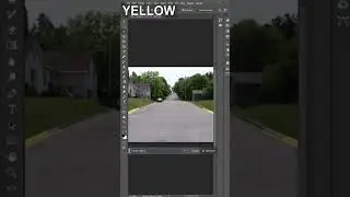 Yellow line adding with AI in Photoshop