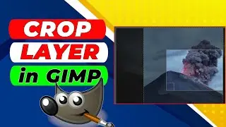 How to crop a layer in GIMP - GIMP tutorial