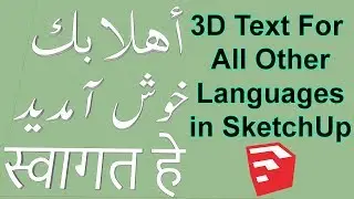 3D Text for All Other Languages in SketchUp