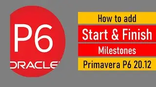 How to add  START & FINISH MILESTONE in  Primavera P6 20.12