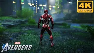 Iron Man Mark 50 Nano Tech Suit Combats Gameplay | Marvel's Avengers (4K 60fps)